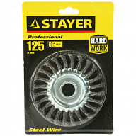 Щетка-крацовка дисковая Stayer Profi, для УШМ, d125мм, 0.5мм цены в Воронеже