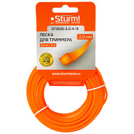 Триммеры Леска для триммера Sturm!, 2.0 мм х 15м, квадрат Леска для триммера Sturm!, 2.0 мм х 15м, квадрат цены в Воронеже