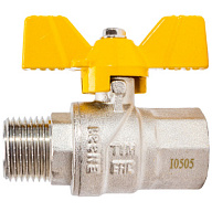 Монтаж газопровода Кран газовый TIM, шаровый, 1/2'' г-ш, бабочка Кран газовый TIM, шаровый, 1/2'' г-ш, бабочка цены в Воронеже