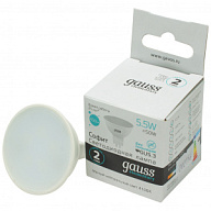 Лампа светодиодная Gauss Elementary, софит, 5.5Вт GU5.3 4100K цены в Воронеже