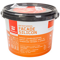Краска водно-дисперсионная Tikkurila Facade Silicon, фасадная, для минеральных оснований, матовая, база С, 2.7л. цены в Воронеже