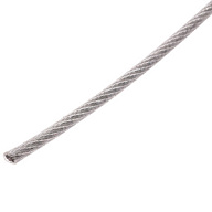 Трос стальной в оплетке ПВХ М 3/4мм, бухта 10м цены в Воронеже