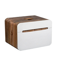 Тумба подвесная Ницца 60 с умывальником с, темное дерево/белый цены в Воронеже