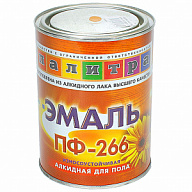 Эмаль ПФ-266 Палитра, для пола, золотисто-коричневый, 0.9кг цены в Воронеже