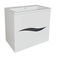 Тумба Mixline Лайф 80 с умывальником Марго 80, белая цены в Воронеже