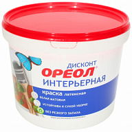 Краска вододисперсионная Ореол, интерьерная, 3кг цены в Воронеже
