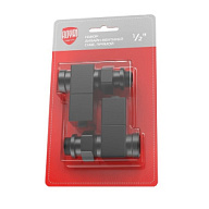 Набор дизайн-вентелей Royal Thermo Cube, черный, прямой, 1/2 цены в Воронеже