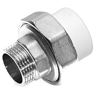 Муфта полипропиленовая Valfex, разъемная "американка", 25 х 3/4" ш, белый цены в Воронеже