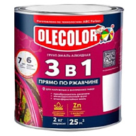 Грунт-эмаль по ржавчине 3 в 1 Olecolor, графит, 2.0кг цены в Воронеже