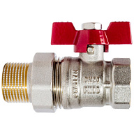 Кран шаровый с американкой для воды TIM, 3/4" г-ш, бабочка цены в Воронеже