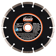 Диск отрезной Gepard, алмазный, 180х22.2мм, универсальный, сегментный, мокрый и сухой рез цены в Воронеже