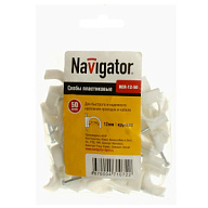 Скоба крепления с гвоздиком Navigator, D12мм, круглая, 50шт/уп. цены в Воронеже
