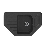 Мойка искусственный камень Стандарт Mixline, 780х485х190мм, угловая с крылом, черная цены в Воронеже