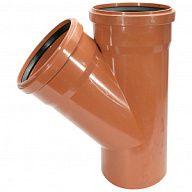 Тройник для наружной канализации d 160х160х160мм, угол 45° цены в Воронеже