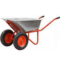 Тачка садово-строительная ECO WB351-2, 2-колесная, пневмо, 130л, 350кг цены в Воронеже