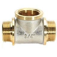 Тройник никелированный, 3/4" ш-г-ш цены в Воронеже