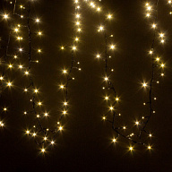 Электрогирлянда Нить Ежик, 10м, черный провод, теплый свет цены в Воронеже