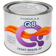 Грунт-эмаль по ржавчине 3в1, FORMULA Q8, серая, 1.9л цены в Воронеже