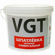 Шпатлевка акриловая универсальная VGT, белая, 7,5кг цены в Воронеже