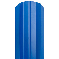 Штакетник металлический, 105 х 1250мм, RAL 5005 синий, М-образный, односторонний прокрас цены в Воронеже