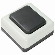 Кнопка звонка БЕЛТИЗ А1-0.4-001, белый корпус, черная кнопка цены в Воронеже