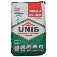 Шпатлевка UNIS, финишная, гипсовая, 20кг. цены в Воронеже
