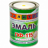 Эмаль ПФ-115 Палитра, желтый, 0.9кг цены в Воронеже