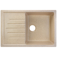 Мойка искусственный камень Ulgran, прямоугольная с крылом, 500х750х220мм, песочный цены в Воронеже