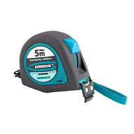 Рулетка Gross "Ergonomisch", магнитный обрезиненный зацеп, 5м х 25мм цены в Воронеже