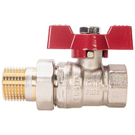 Кран шаровый с американкой для воды TIM, 1/2" г-ш, бабочка цены в Воронеже