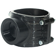 Седелка ПНД с резьбовым отводом, ДУ25 х 3/4". цены в Воронеже