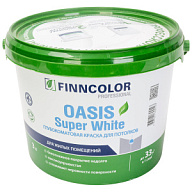 Краска водно-дисперсионная Finncolor Oasis Super White,  для потолков, матовая, 4.5кг цены в Воронеже