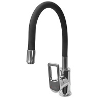 Смеситель для кухни Rossinka Z35-35U-Black, с гибким изливом цены в Воронеже