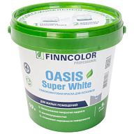 Краска водно-дисперсионная Finncolor Oasis Super White,  для потолков, матовая, 0.9л. цены в Воронеже