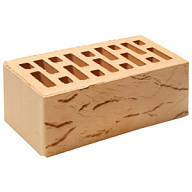 Кирпич лицевой керамический Старооскольский, солома, рустированный, 1,4НФ, М175-200, (352шт, упаковка) цены в Воронеже