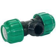 Тройник ПНД, ДУ40 х 1 1/4" х ДУ40, с наружной резьбой цены в Воронеже