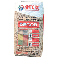 Штукатурка декоративная Короед Литокс, белая, 25кг цены в Воронеже