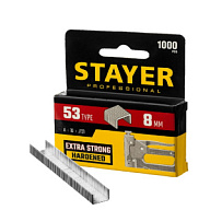 Скобы закаленные Stayer, тип 53, 8мм, 1000шт/упак цены в Воронеже