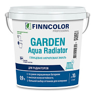 Эмаль акриловая Finncolor Garden Aqua Radiator для радиаторов белая, глянец, база А, 0.9л. цены в Воронеже