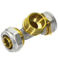 Тройник для металлопластиковой трубы Frap, ДУ20 х ДУ3/4 х ДУ20 ц-ш-ц. цены в Воронеже