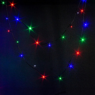 Гирлянда Нить, на катушке, с мерцанием, 50м тонкий черный провод, цветной свет,
уличная цены в Воронеже