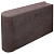 Поребрик шарнирный прессованный Зенит Черноземье, 330х200х80мм, коричневый, штучно
