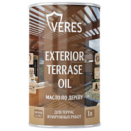Масло по дереву Veres Exterior Terrase Oil, для наружных работ, белый, 1л цены в Воронеже