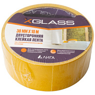 Лента клейкая двусторонняя Лента XGLASS, двухсторонняя, 38ммх10м Лента XGLASS, двухсторонняя, 38ммх10м цены в Воронеже