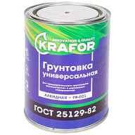 Грунт ГФ-021 Krafor, красно-коричневый, 0.8кг цены в Воронеже