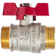 Кран шаровый для воды TIM, 3/4" ш-ш, бабочка цены в Воронеже