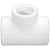 Тройник полипропиленовый Valfex, переходной 25х20х25, белый