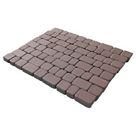 Плитка тротуарная прессованная "Старый город", Зенит Черноземье, 3 формы, коричневая, 60мм, 12.67м2/уп. цены в Воронеже