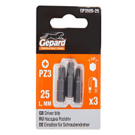 Бита Gepard PZ №3, магнитная, 25мм, 3шт цены в Воронеже