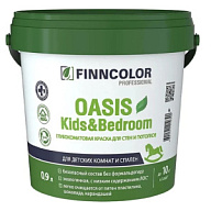Краска водно-дисперсионная Finncolor Oasis Kids Bedroom, для стен и потолка, белая, матовая, база А, 0.9л. цены в Воронеже